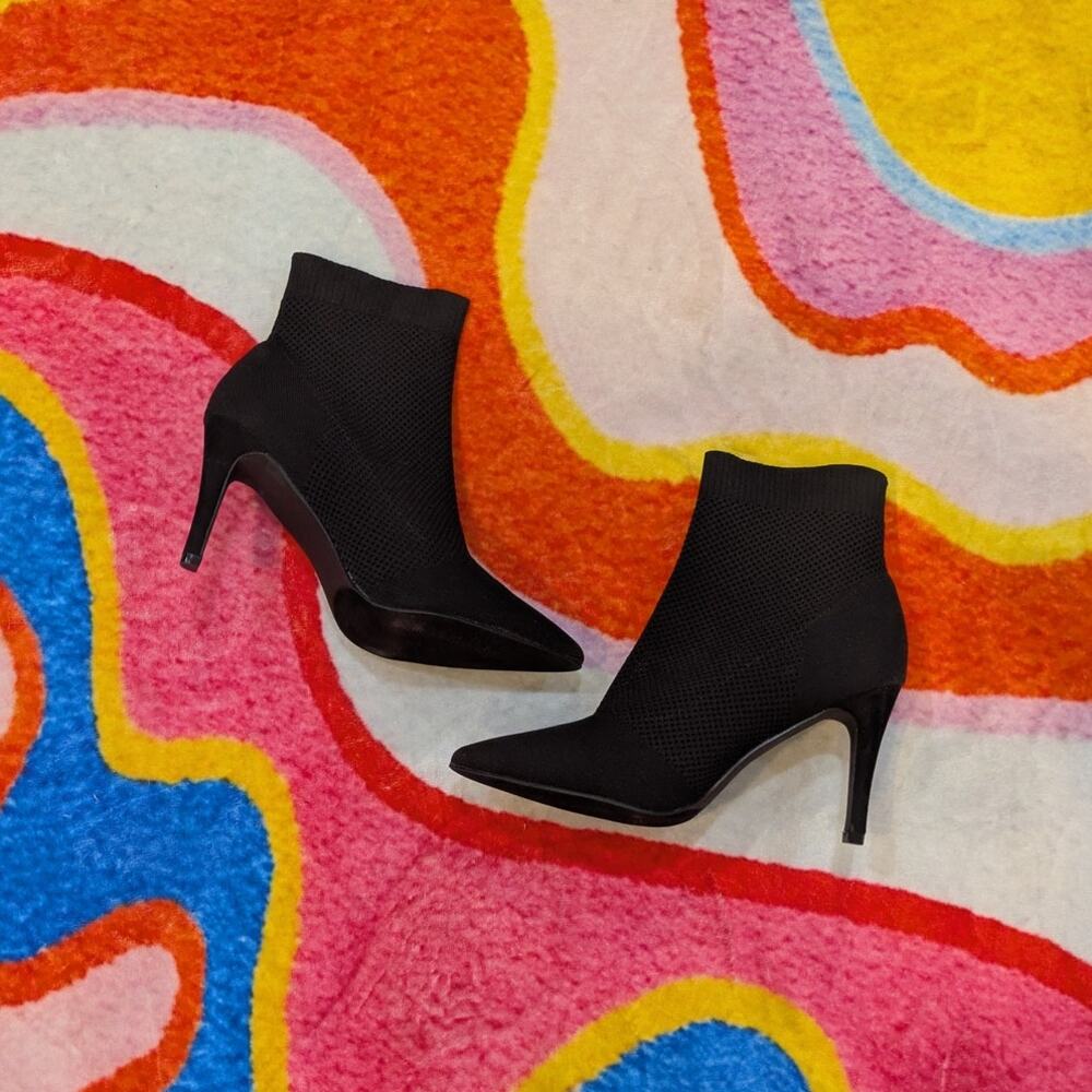 MIA Mckinley Stiletto Heel Bootie Women's Pointed Toe Black Size 10